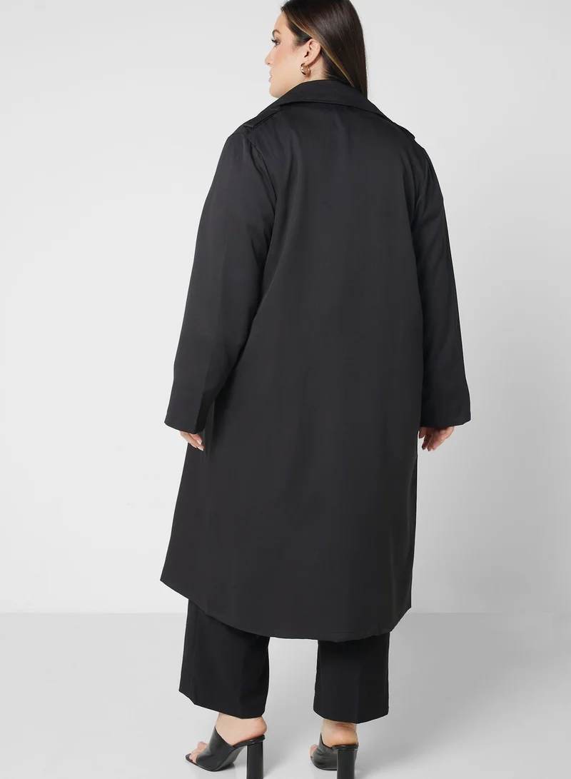 Ella Plus Open Front Longline Blazer