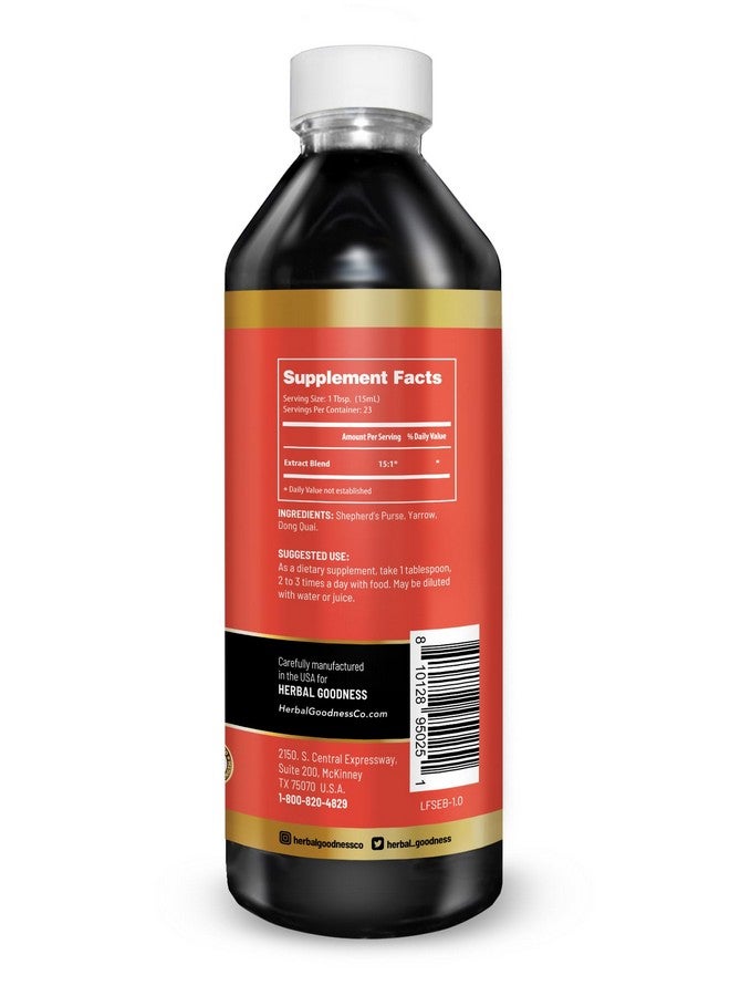 Herbal Goodness Flow Secure 12oz - Premium Menstrual Cycle Support Buddy, Enriched with Womens Vitamins for Hormone and Estrogen Balance as Well as Cognitive and Mood Boost - 1btl - Herbal Goodness - Image 3