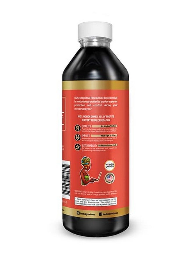 Herbal Goodness Flow Secure 12oz - Premium Menstrual Cycle Support Buddy, Enriched with Womens Vitamins for Hormone and Estrogen Balance as Well as Cognitive and Mood Boost - 1btl - Herbal Goodness - Image 2