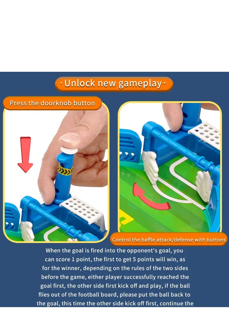 طاولة جديدة لسطح المكتب لألعاب كرة القدم والتفاعل مع كرة القدم الصغيرة مع سطح المكتب من البلاستيك للأطفال - Image 3