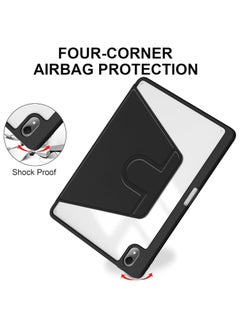 General Clear Back Case Compatible with Huawei MatePad Air 11.5 Inch Released 2023 with Pen Holder, 360 Degree Swivel Stand Folio Flip Smart Tablet Cover Auto Sleep/Wake Tablet Case  - Image 3