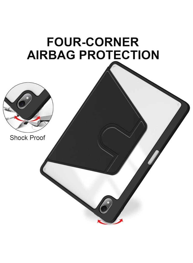 General Clear Back Case Compatible with Huawei MatePad Air 11.5 Inch Released 2023 with Pen Holder, 360 Degree Swivel Stand Folio Flip Smart Tablet Cover Auto Sleep/Wake Tablet Case  - Image 3