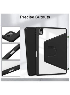 General Clear Back Case Compatible with Huawei MatePad Air 11.5 Inch Released 2023 with Pen Holder, 360 Degree Swivel Stand Folio Flip Smart Tablet Cover Auto Sleep/Wake Tablet Case  - Image 4