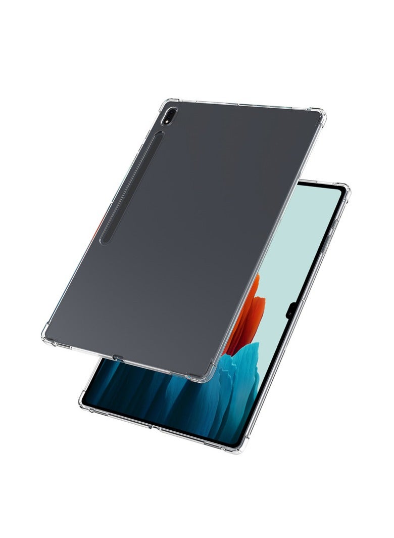 عام غطاء شفاف متوافق مع سامسونج تاب إس 8 الترا 14.6 بوصة - حماية مضادة للسقوط والصدمات بوسادات هوائية رباعية الزوايا - غطاء واقي مرن من مادة TPU - Image 4