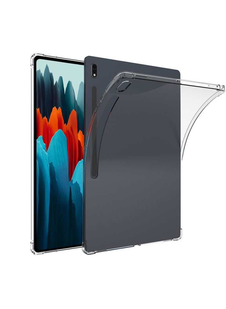 عام غطاء شفاف متوافق مع سامسونج تاب إس 8 الترا 14.6 بوصة - حماية مضادة للسقوط والصدمات بوسادات هوائية رباعية الزوايا - غطاء واقي مرن من مادة TPU - Image 1