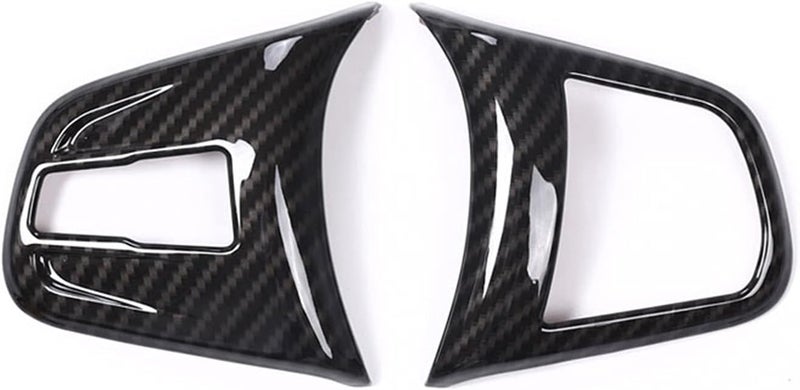 Carbon Fiber Steering Wheel Button Cover Trim for BMW - Image 1