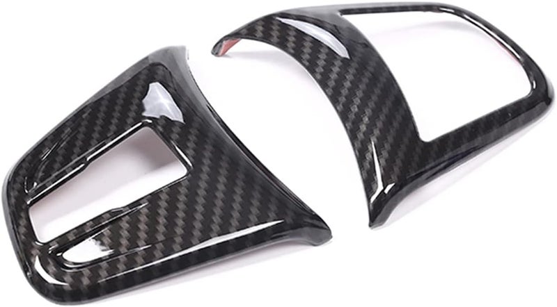 Carbon Fiber Steering Wheel Button Cover Trim for BMW - Image 2