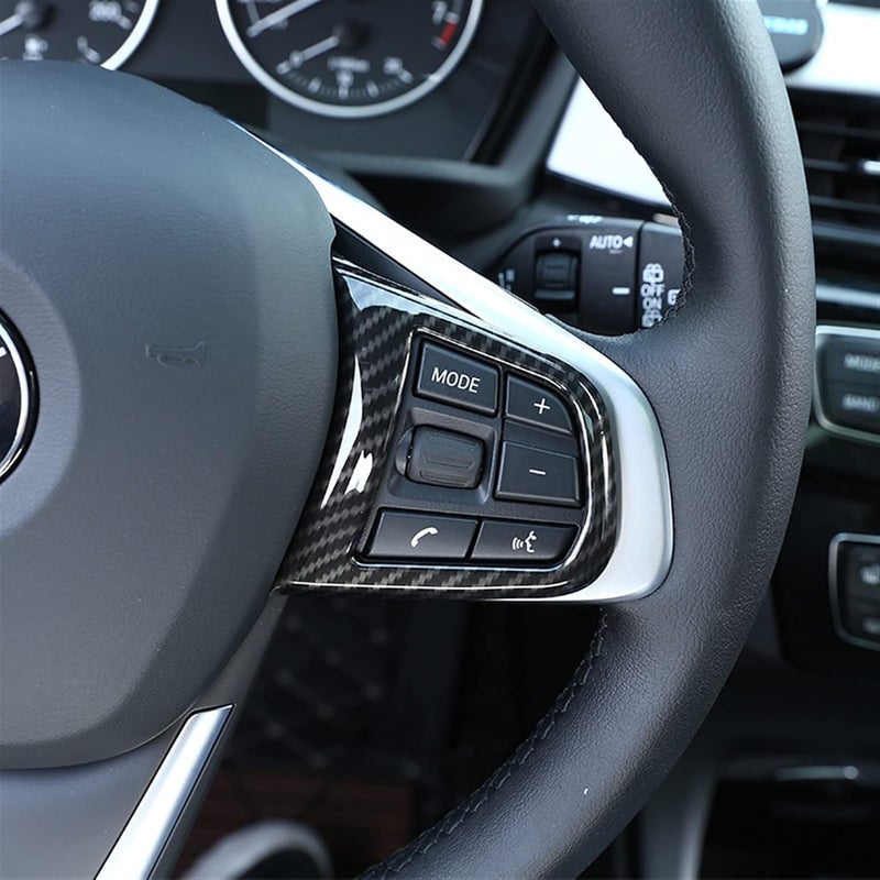 Carbon Fiber Steering Wheel Button Cover Trim for BMW - Image 4