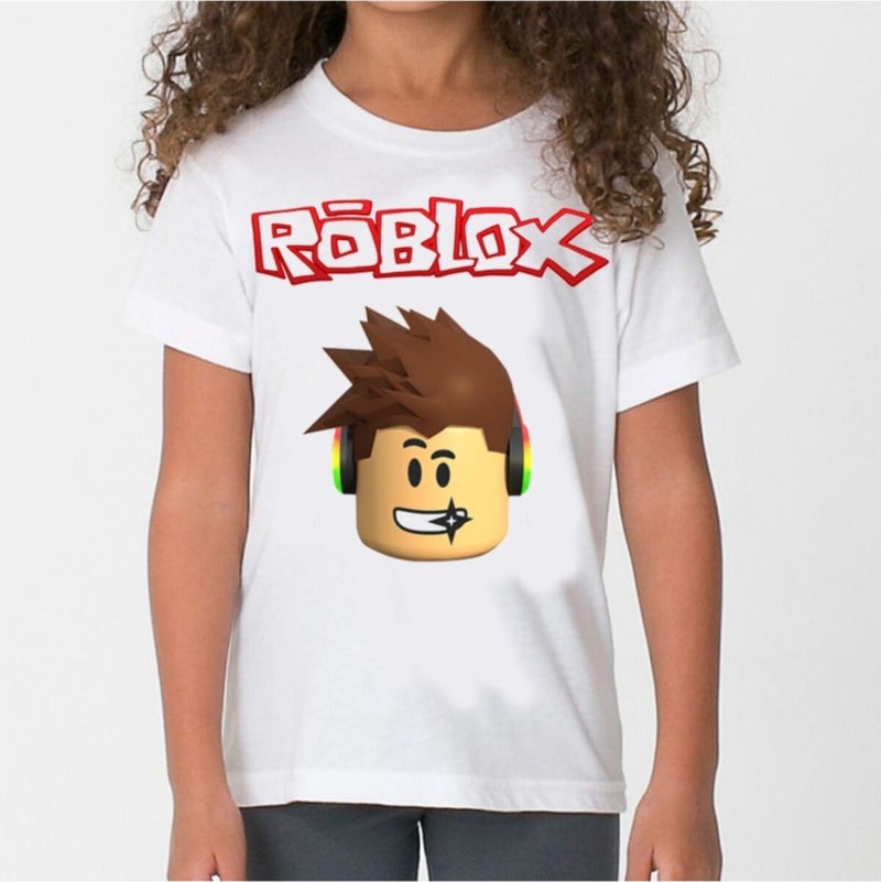 TakeTshirt Roblox Kids T-Shirt White Color Cut - Image 4