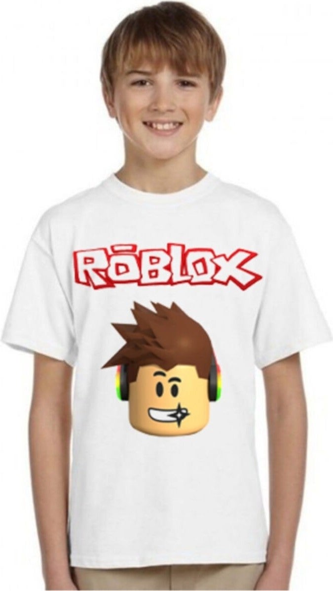 TakeTshirt Roblox Kids T-Shirt White Color Cut - Image 3