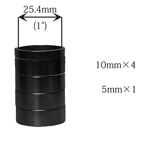 GANOPPER 1 inch Bike Headset Spacer Threadless 1" Steerer Fork Stem Washer 5mm 10mm Black - Image 2