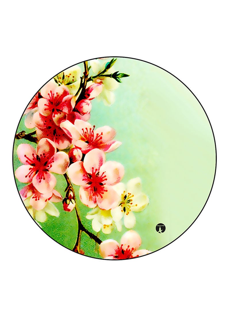 Flowers Printed Mouse Pad  Multicolour