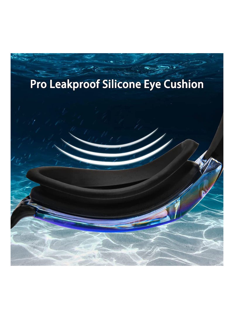 SOLARAE Leak-proof, Waterproof, Anti-fog, Anti-ultraviolet Swimming, Crystal Transparent Swimming Goggles, Mirrored Soft Silicone Nose, Suitable for Adult Men and Women - Image 5