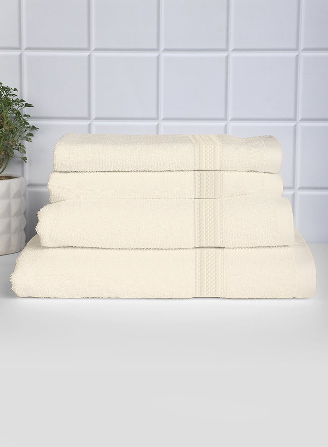 Raymond Raymond Home Towel Gift Sets 450 GSM 2 Bath & 2 Hand Towels Super Soft  Pure Cotton (75 x 150 cm(1)+ 60 x 120 cm(1) + 40 x 60 cm (2)) Towel  - Image 4