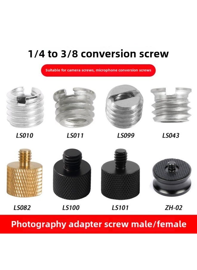 Generic Camera Adapter Screw 5/8 Female 1/4 To 3/8 Conversion Projector Tripod Pan/tilt Quick-fitting Board Photography Accessories-Body Color:LS105  - Image 2