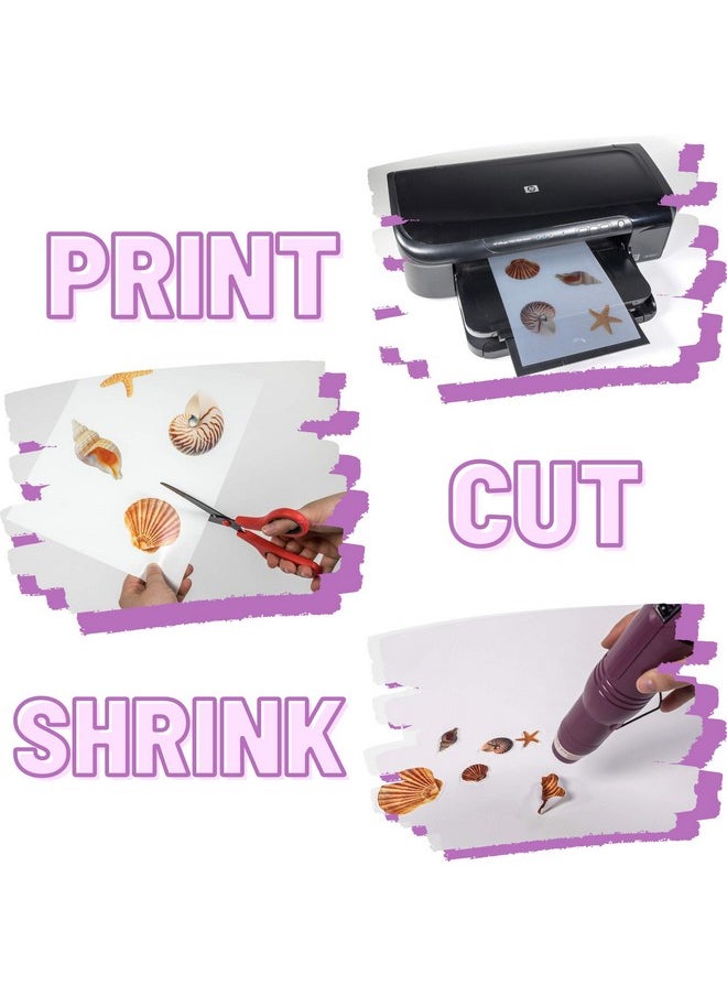 Grafix Ksf6 Wij Printable Shrink Film 8.5X11 6Pc 6 Pack White 6 Count  - Image 4