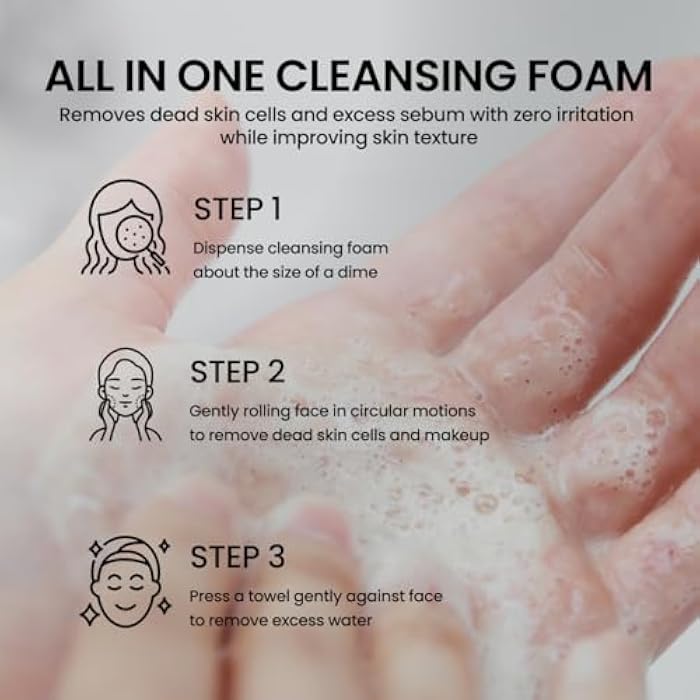 delphyr Liposome Daily Cleansing Foam, Gentle Exfoliation for Sensitive Skin with Centella Asiatica TECA, Deep Pore & Makeup Cleanser, Korean Skincare for Trouble Care (4.05 fl. oz, 120ml) - Image 5