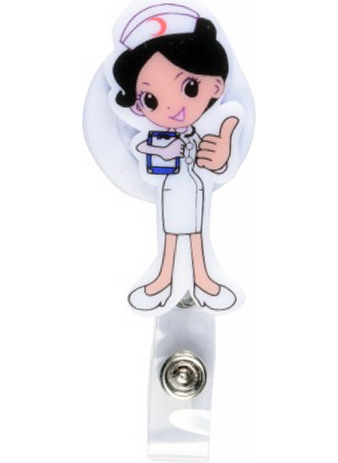 Nur Medikal Giyim - Nur Medical Clothing Nurse on Duty Themed Yoyo Name Badge AKS NBH 016 - Image 1