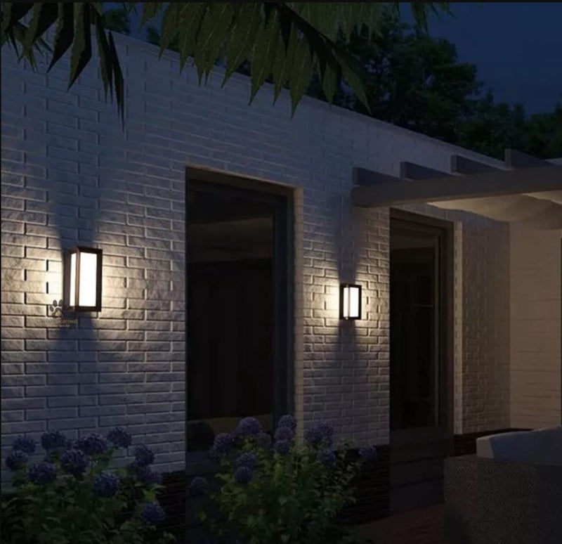 Mufasa 12 Watts Led Gate Pillar Boundary Light Outdoor Bulkhead Waterproof Exterior Wall Fixture Lamp 11 Inches (Warm White) (Full Frame)(Aluminium) - Image 4