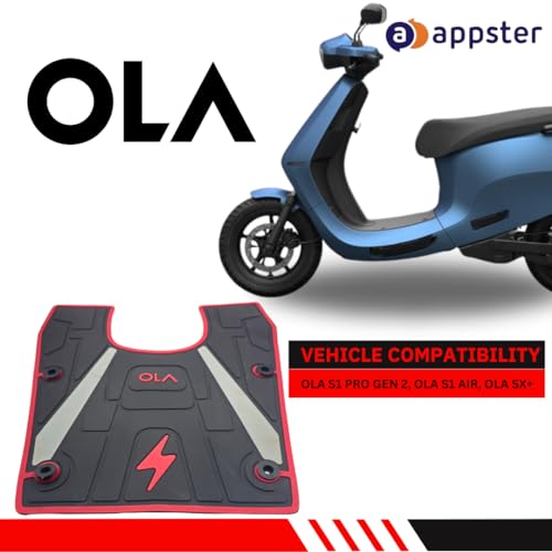 APPSTER Floormat | Footmat for Ola S1 Pro Gen 2 | S1 Air | S1X Electric Scooter (Red & Black) - Image 2