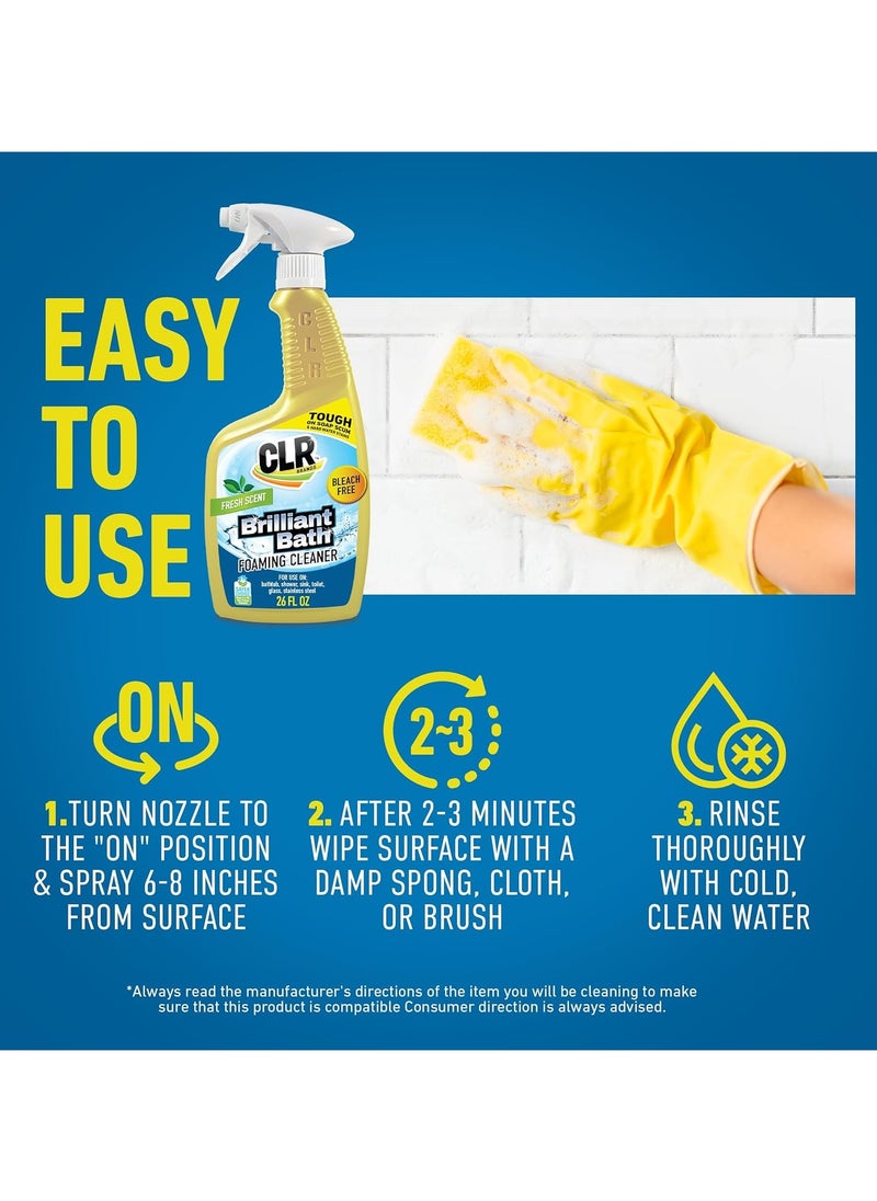Jelmar CLR Brilliant Bath Foaming Cleaner Spray 768 ML  - Image 4