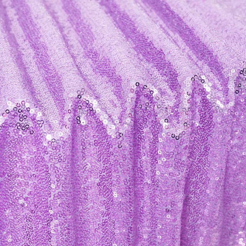 Poise3EHome Lavender Sequin Tablecloth 90?132 Inch Rectangle Sparkly Fabric Table Cloth for Birthday Wedding Party Holiday Baby Shower Christmas Decoration - Image 3