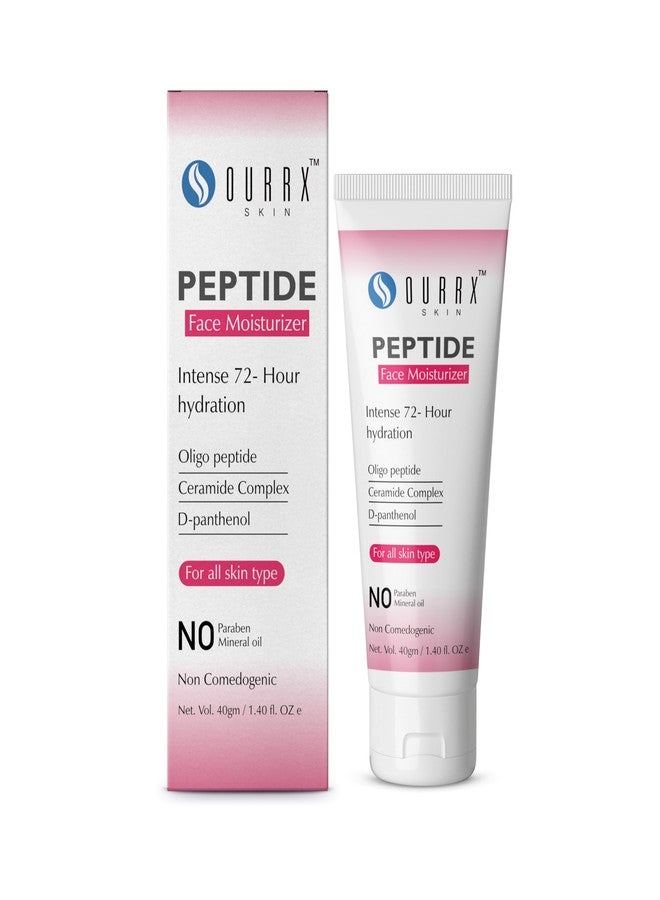 Ourrx Skin مرطب الوجه من أوركس سكين، مركب الببتيد والسيراميد والكولاجين، مناسب لجميع أنواع البشرة - 40 جم - Image 1