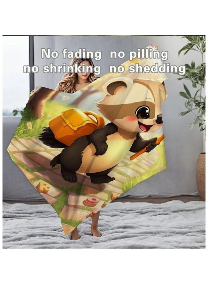 general Children's or student cartoon flannel thin blanket (warm and comfortable, suitable for sleep, games) 100cm*150cm - 6 - Image 1