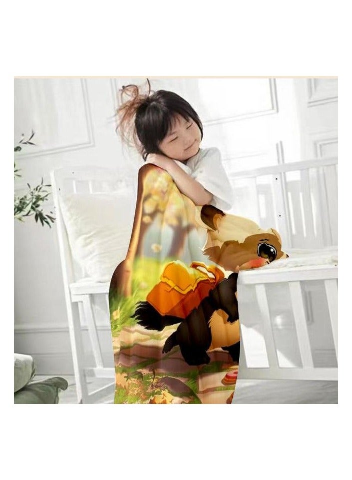 general Children's or student cartoon flannel thin blanket (warm and comfortable, suitable for sleep, games) 100cm*150cm - 6 - Image 3