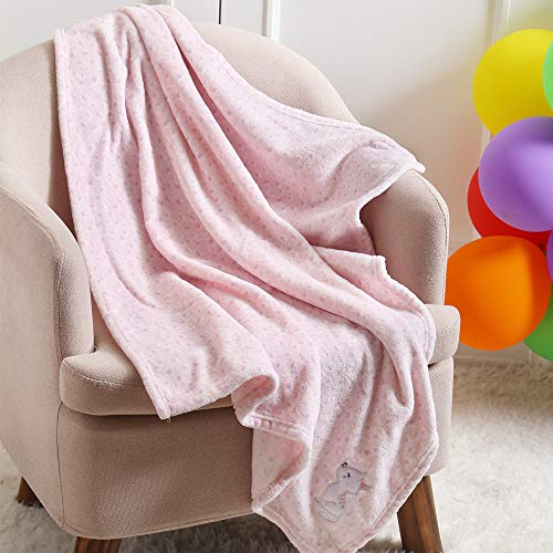 CREVENT 2Pcs 30''X40'' Cute Cozy Fluffy Warm Baby Blankets for Infants Toddlers' Bedding Crib Cot Stroller - Giraffe + Cat - Image 5