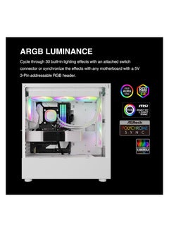 GAMDIAS 360mm AIO CPU Water Cooler, Hidden Cable Design, Rotatable Pump, MB Sync ARGB & PWM, 30 Light Effect, Intel LGA 1700, AMD AM5/AM4, White, AURA - pzsku/Z12A6146F253B301089ADZ/45/_/1737294568/56492ebe-4bef-4e5d-b96b-10c9a6b2c7c2