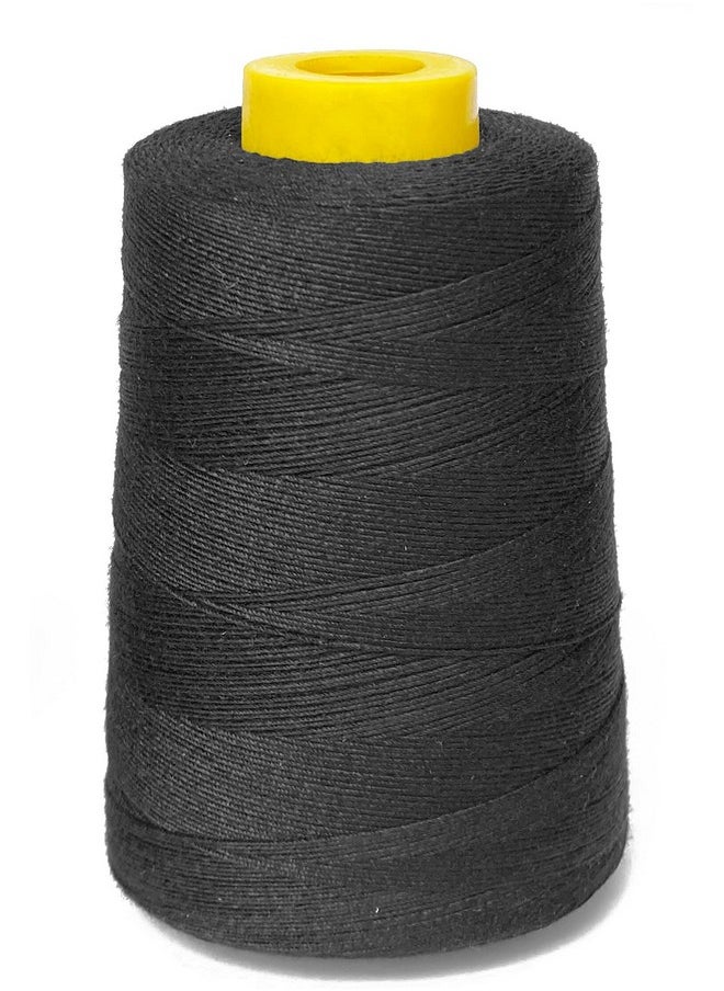 Young Hair Thick Human Hair Sewing Thread With 3Pcs Curl Needles Wig Making Thread 1000 Yards (Black)  - Image 3