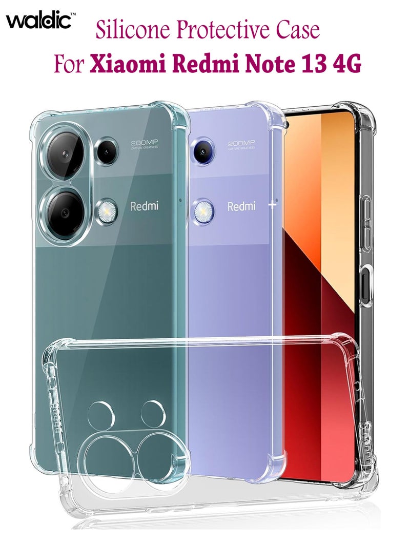 ولديك جراب Xiaomi Redmi Note 13 4G | مصمم خصيصًا لجراب Xiaomi Redmi Note 13 4G | جراب نحيف مرن من مادة TPU مع وسادة هوائية وامتصاص الصدمات من المطاط الناعم والسيليكون مناسب لهاتف Xiaomi Redmi Note 13 4G | شفاف - Image 1