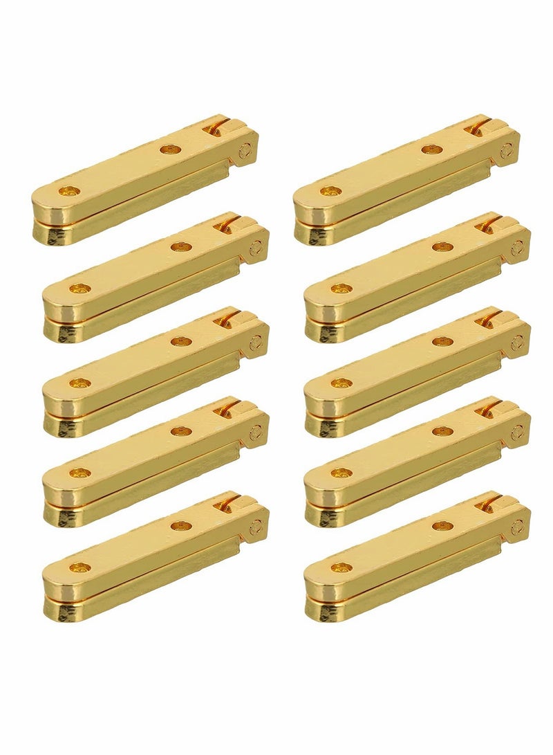 Excefore 10pcs 90 Degree Wooden Box Gift Jewelry Box Chest Case Hinge, Anti-corrosion Strong and Durable Zinc Alloy Die Cast box hinge  - Image 3