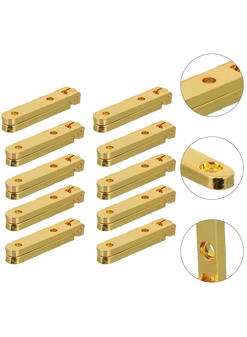 Excefore 10pcs 90 Degree Wooden Box Gift Jewelry Box Chest Case Hinge, Anti-corrosion Strong and Durable Zinc Alloy Die Cast box hinge  - Image 4