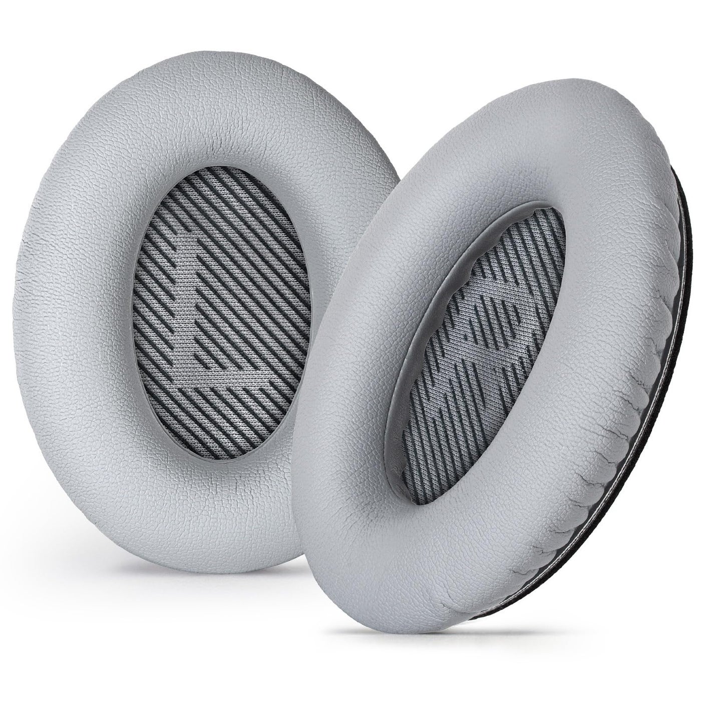 Aurivor Replacement Ear-Pads for Bose Quiet-Comfort QC 35 (ii) 25 15 2 Headphones, Upgraded Cushion for QC35 (ii) QC25 QC15 QC2 SoundTrue/SoundLink AE2/AE2i/AE2w Around-Ear Headphones (Silver)