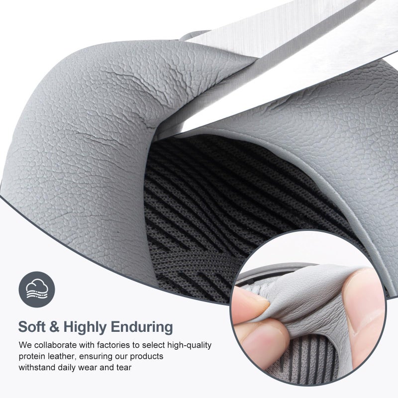 Aurivor Replacement Ear-Pads for Bose Quiet-Comfort QC 35 (ii) 25 15 2 Headphones, Upgraded Cushion for QC35 (ii) QC25 QC15 QC2 SoundTrue/SoundLink AE2/AE2i/AE2w Around-Ear Headphones (Silver) - Image 4