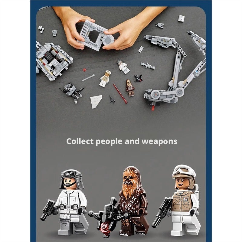 Star Wars 75322 Hoth AT-ST Walker Building Blocks Set for Boys - Image 2
