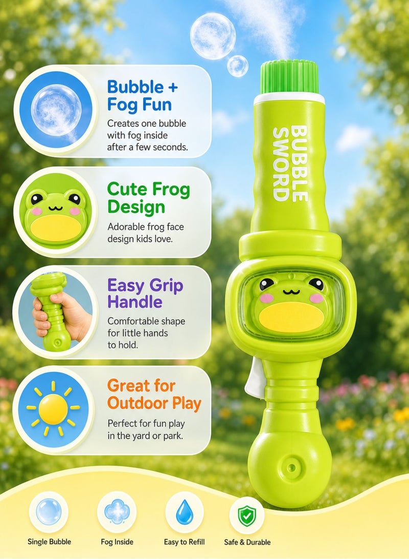Zaprus Smoke Bubble Maker Toy – Electric Bubble Making Sword with Smoke Effect | Battery-Operated Bubble Maker for Kids (Lights + Accessories) - Image 3