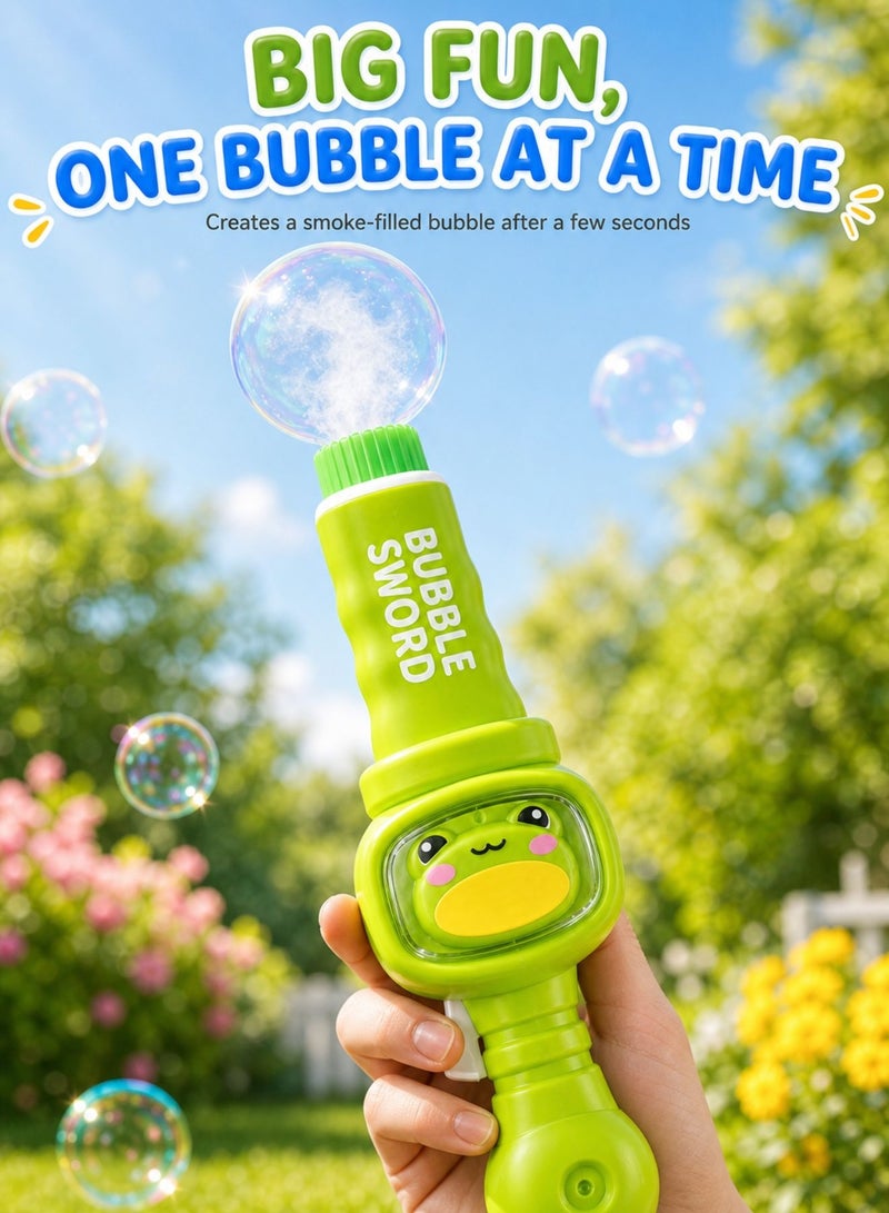 Zaprus Smoke Bubble Maker Toy – Electric Bubble Making Sword with Smoke Effect | Battery-Operated Bubble Maker for Kids (Lights + Accessories) - Image 2