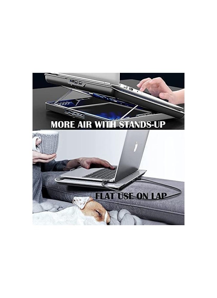 Generic Laptop Cooling pad | Laptop Stand with Fan | Laptop Raiser with Big Mute Fan Compatible for MacBook, Lenovo, hp & Other Notebook Up to 15.6-Inch  - Image 4