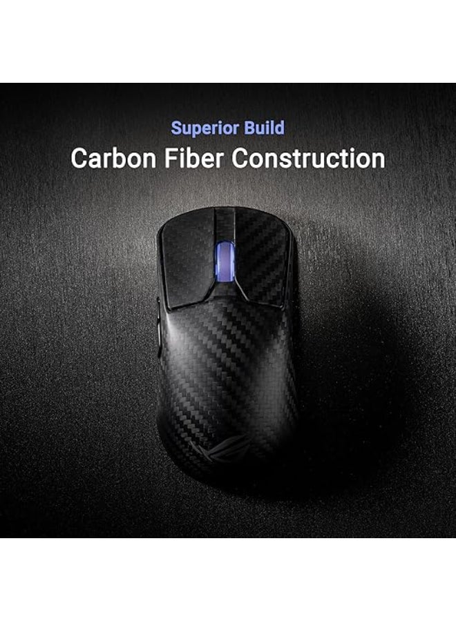 ASUS ROG Harpe Ace Extreme Wireless Gaming Mouse, Carbon Fiber Build, 47g Lightweight, AimPoint Pro 42K Optical Sensor, Optical Micro Switches, ROG Polling Rate Booster, Esports & FPS Gaming, Black - Image 2