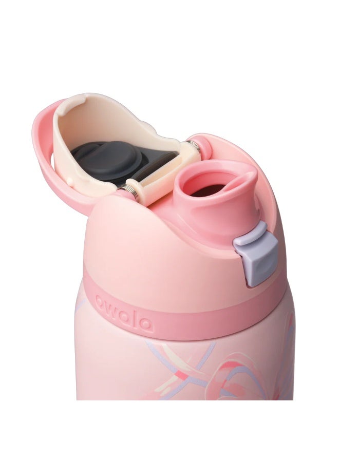 زجاجة مياه فريسيب 710 العازلة من الفولاذ المقاوم للصدأ مع القش. زجاجة مياه عازلة تحافظ على برودتها 24 ساعة، مقاومة للتسرب - Image 2