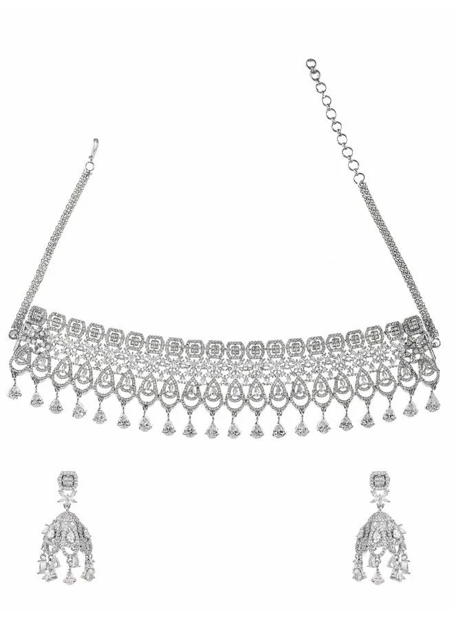 فويلا مجموعة مجوهرات VOYLLA VoyllaSparkling Elegance Teardrop Gems