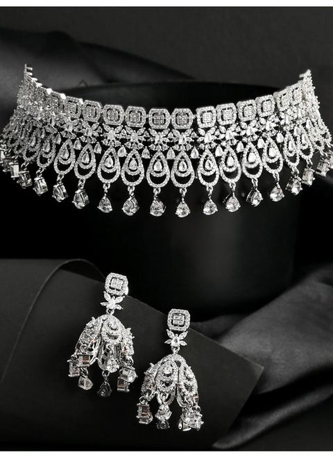 Sparkling Opulence Teardrop Gems Jewellery Set