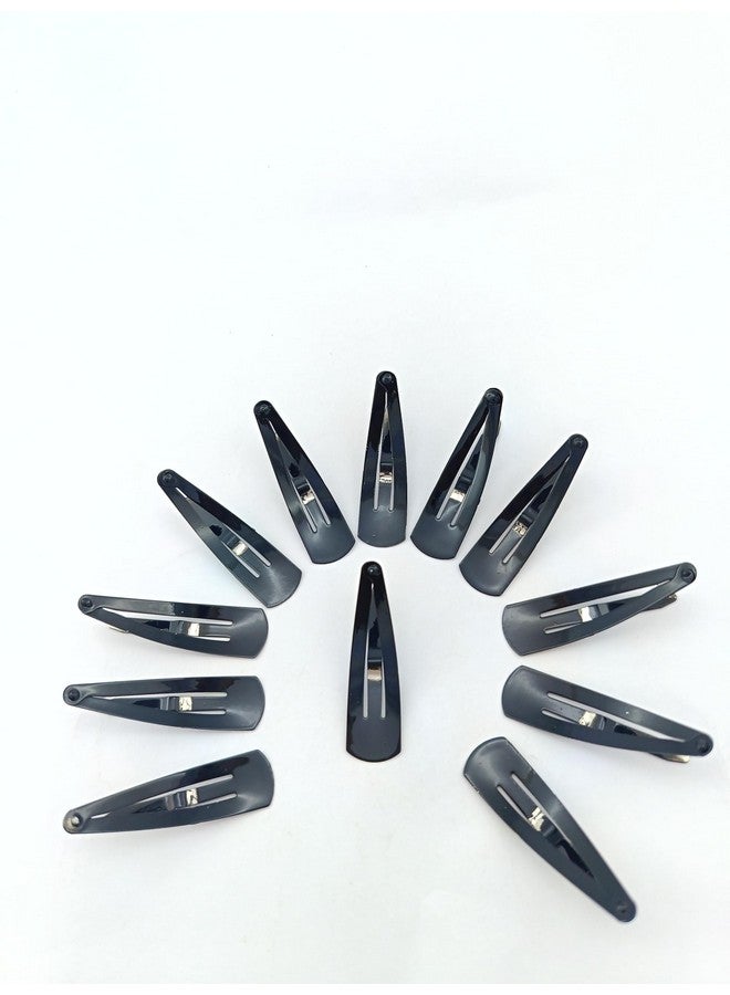 advancedestore Clips Hair Accessories Hair Pins or Clips for Girls and Women(BLACK) Tik Tak Hair Pins Premium Metal Tik Tak (Mimimum Order Qty-12Pcs) - Image 1