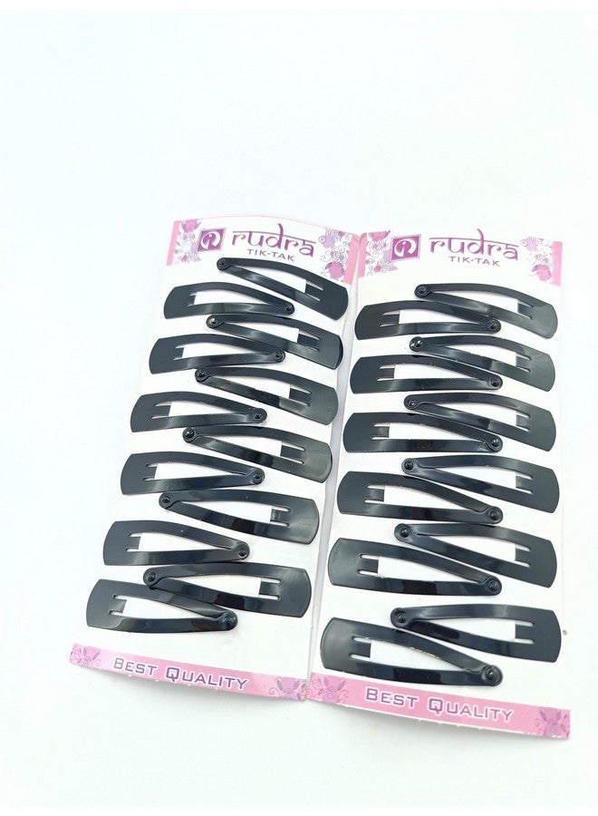 advancedestore Clips Hair Accessories Hair Pins or Clips for Girls and Women(BLACK) Tik Tak Hair Pins Premium Metal Tik Tak (Mimimum Order Qty-12Pcs) - Image 4