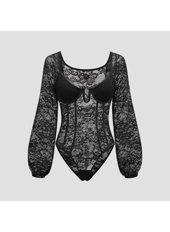 KUYING New Comfortable Skin Friendly Breathable Shaping Waist Cinching Jumpsuit  - Image 2