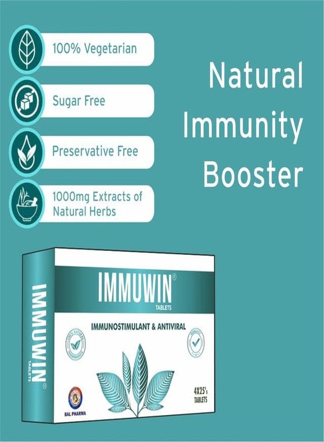 Lifezen Immuwin 100 Tablets Ayurvedic Medicine For natrual immunity boosters, Viral Infection, Immune, General health, Health Supplements, Energy tablet - Image 3