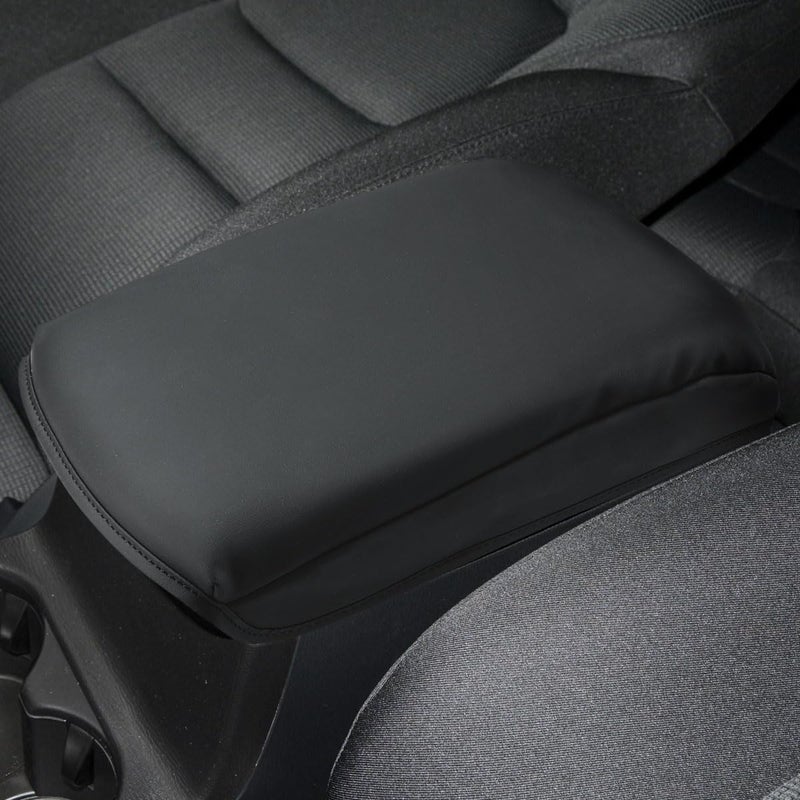 INTGET Car Center Console Cover for Mazda CX5CX5 Accessories 2024 2023 2022 2021 2018 2019 2020 Armrest Cover Dog Seat Arm Rest Box Lid ProtectorBlack with Cushion Flat